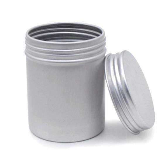 铝罐密封罐螺纹盖装烟丝茶叶密封圆筒收纳罐储存便携分装金属包装