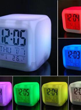 Manufacturer wholesale color-changing alarm clock, creative