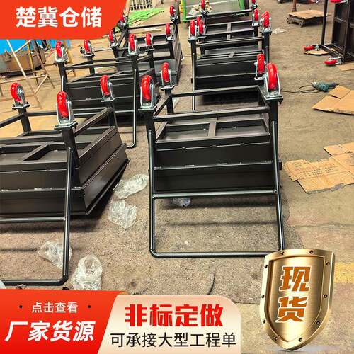 机床铁屑车装运废切削液废铁屑运料工业垃圾翻转式手推料斗车