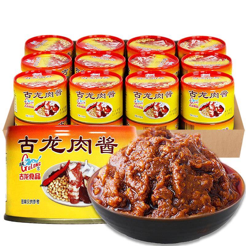 180g*24罐古龙肉酱下饭菜拌饭拌面蘸料调味料火锅意大利面香菇酱