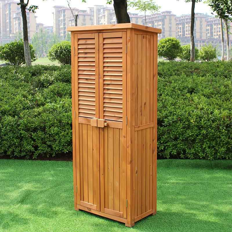 户外实木储物纳柜阳台工具箱置物物柜室外花箱园储庭院收复VER古