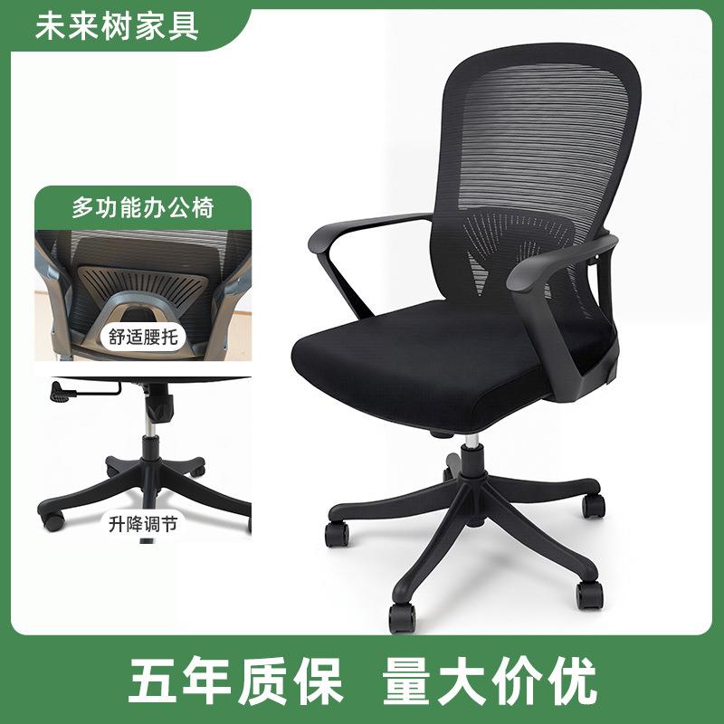 简约风多功能升降办公椅 网布透气腰托椅人体工学久坐护腰电脑椅