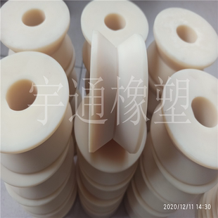 定做尼龙V型轨道轮移动门车配件钢丝绳导向轮U型槽轮塑料轴承滑轮