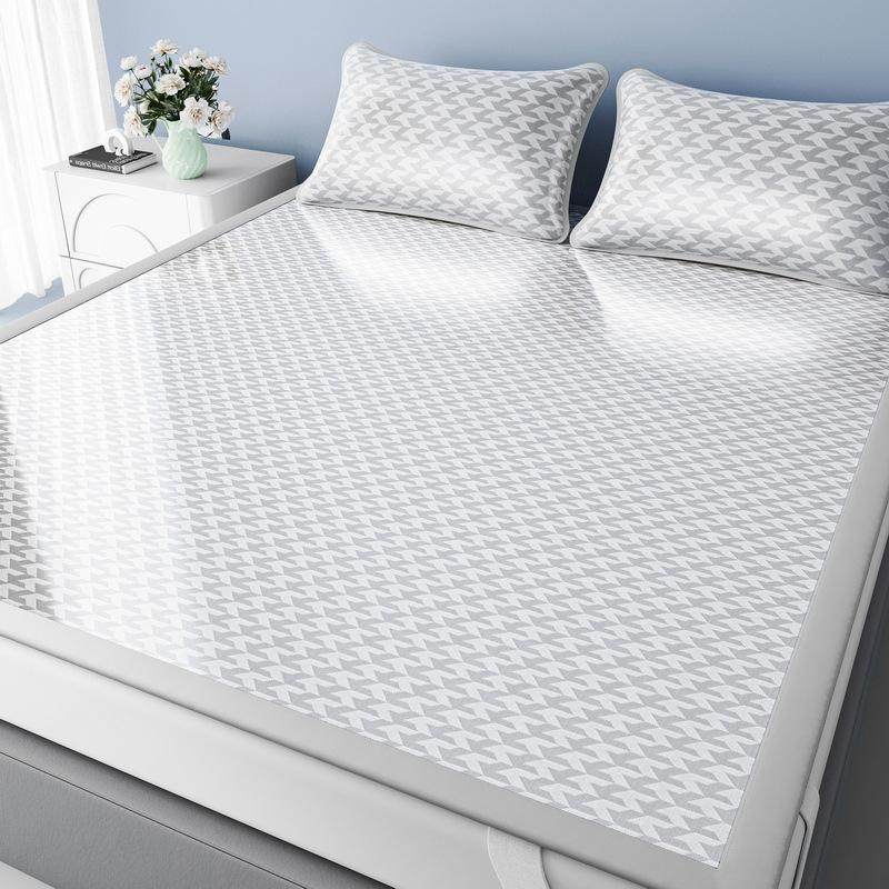 夏季冰丝凉席三件套夏天家用折叠软席空调席学生宿舍单人席子,床上用品,冰丝席,淘宝优惠券,粉丝福利购,淘宝优惠卷