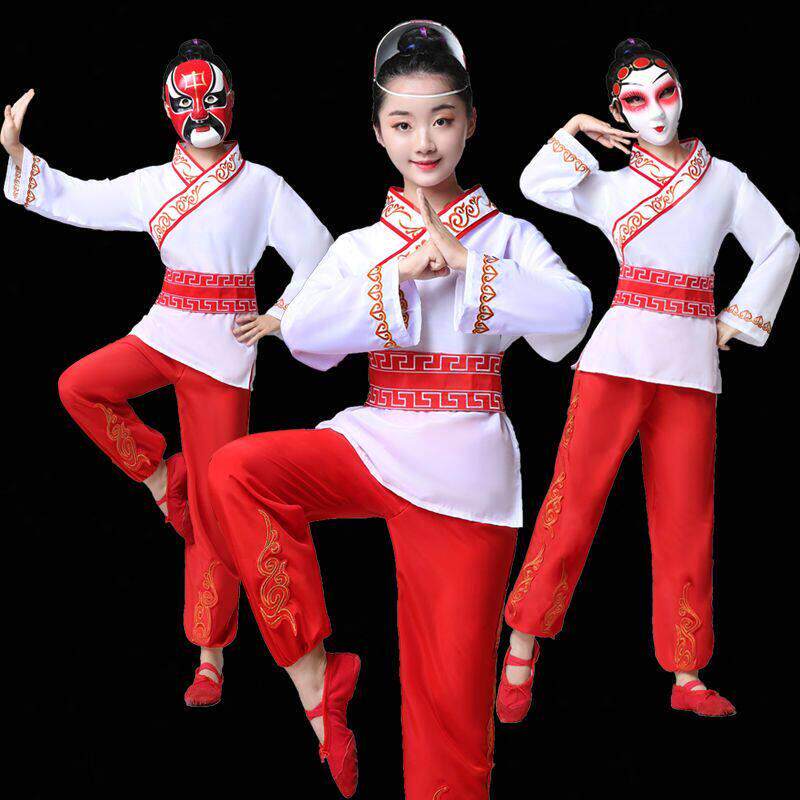 少儿小戏骨京剧戏曲演出服国粹脸谱练功服国风少年运动会服装川剧