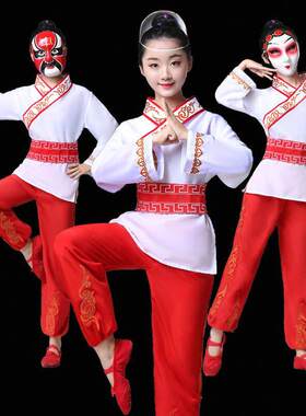 少儿小戏骨京剧戏曲演出服国粹脸谱练功服国风少年运动会服装川剧
