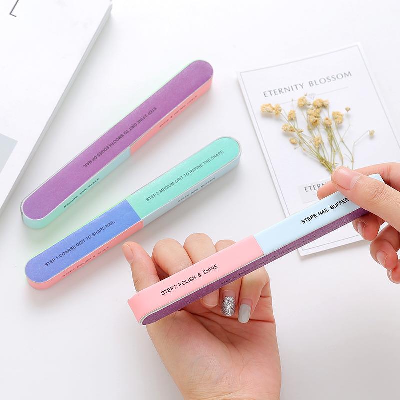 Creative Print Nail File Buffer Strip, Six-Sided Polishing F图片