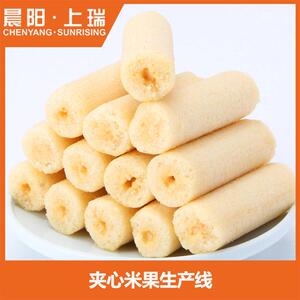 膨化笨笨狗米果设备 膨化倍利客米饼生产线设备 膨化夹心米果设备