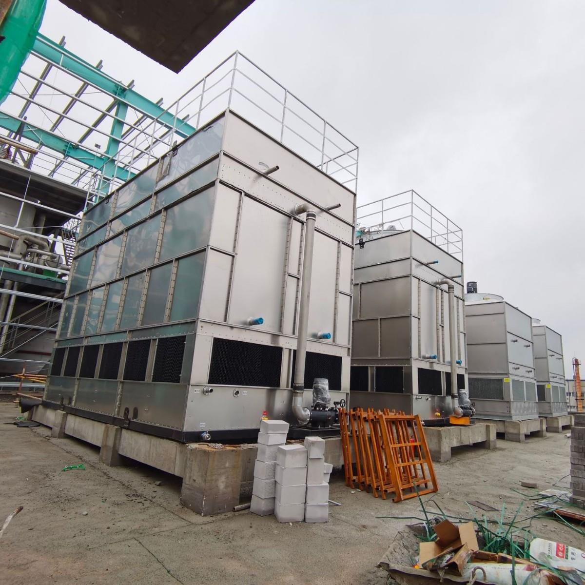 闭式冷却塔冷水塔工业方形横流逆流封闭式不锈钢凉水塔冷却塔户外