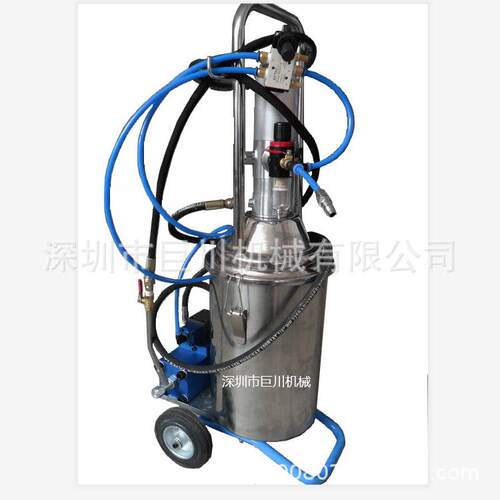 68313D气动黄油定量加注机 高压润滑脂抽油机 巨川油脂定量阀厂家
