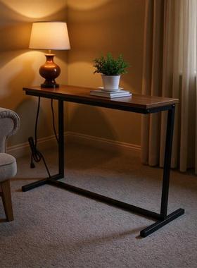 电脑桌升可移动降床边35688桌客厅室沙发边几家卧床上学用习桌子