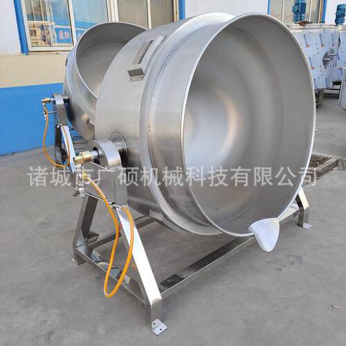 不锅锈层钢燃气可倾斜式摆汤锅VJB夹锅摇 大型卤肉商用 熟食加工