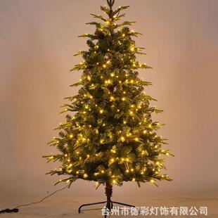 LED暖光350灯加密阻圣诞燃装 饰灯批 1.8米圣诞树灯豪华款 外贸爆款