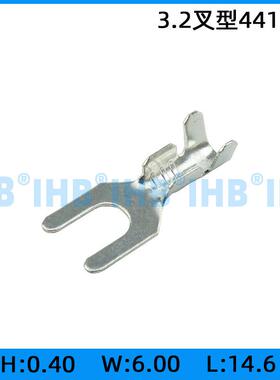 (IHB)科欣32./4线.2叉形LML接地环耳冷压接线端子U型铜鼻子