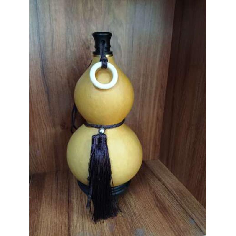 天然生长葫芦制作工艺品摆件送底座送挂绳价格优惠《木环》