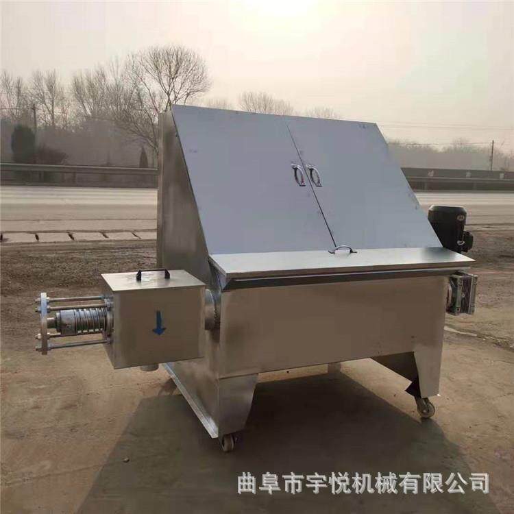 不锈钢粪便干湿分离机螺旋式猪粪挤水机水泡粪便脱水机