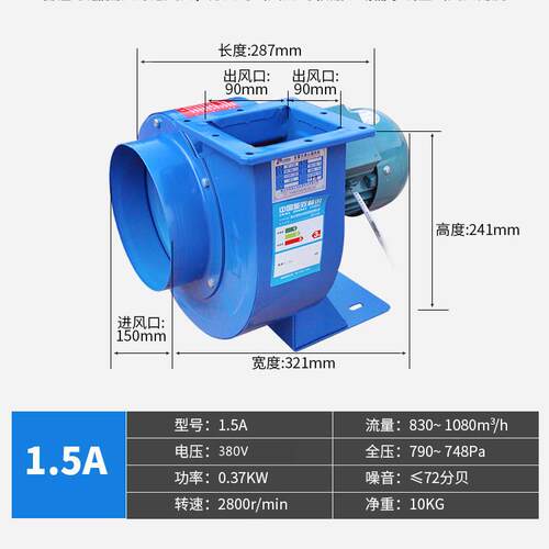 新品九州普惠蜗牛离心风机220v九洲管道工业强力排风排烟排风机38