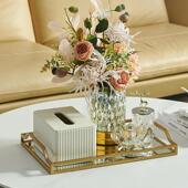 客厅纸巾盒轻奢家用简约纸抽盒套装 茶几卧室餐桌面收纳盒摆件