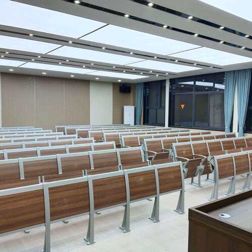 新款学校阶梯教室排椅报告厅座椅阶梯教室课桌椅铝合金连排座椅批