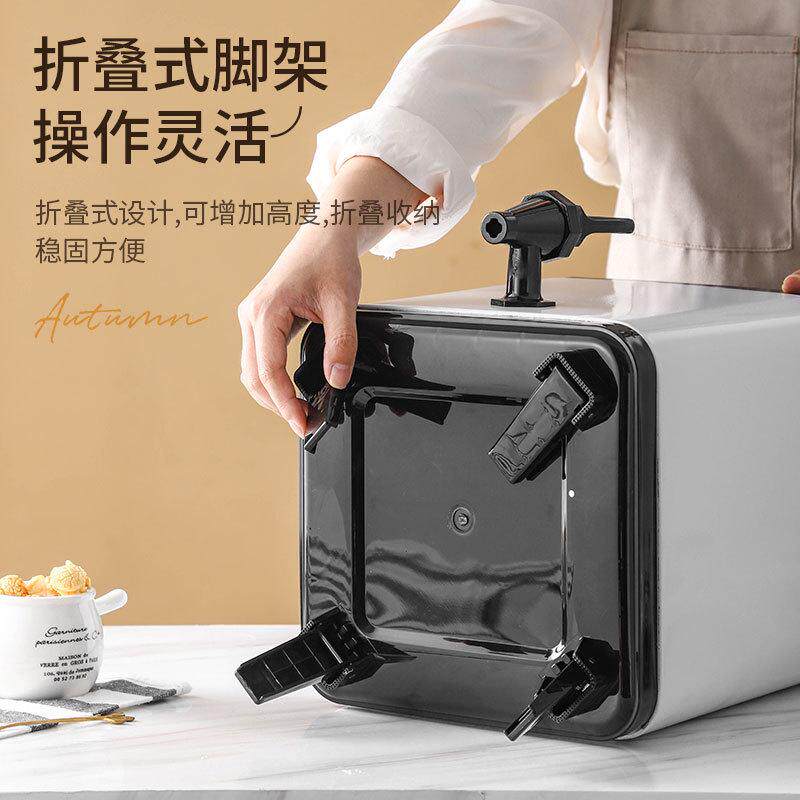 奶茶桶304不锈钢方形商用大容量双层豆浆保温桶奶茶店果汁桶茶桶