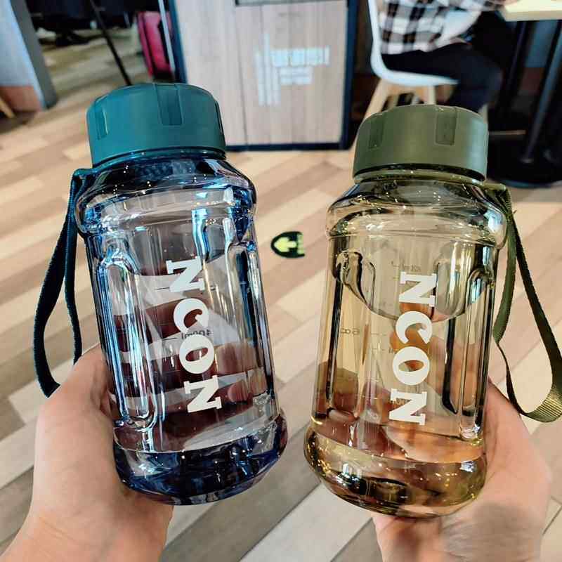 简约大容量塑料杯 耐高温防摔高颜值水杯 便携车载随手杯运动水壶