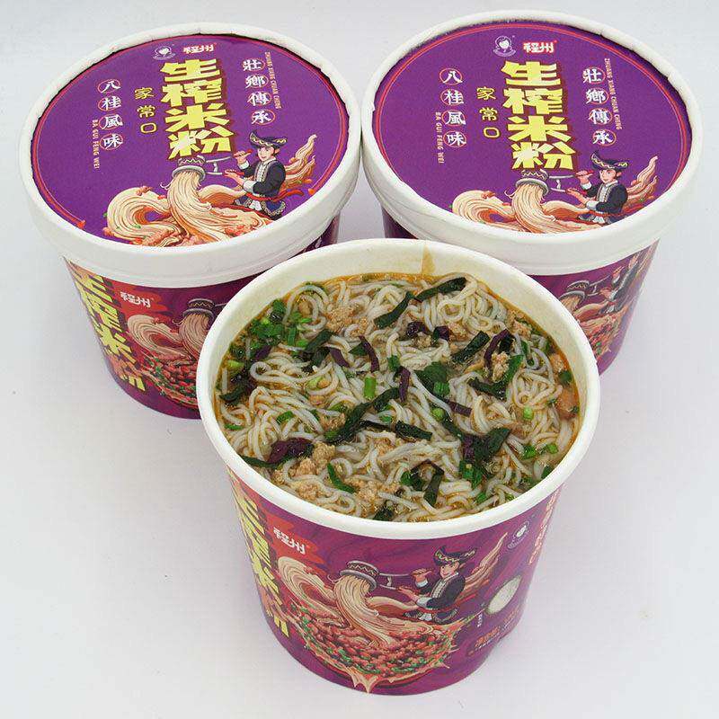 螺榨粉冲泡即食广西特产生榨米粉武鸣马山发酵酸馊桶装配料全方便