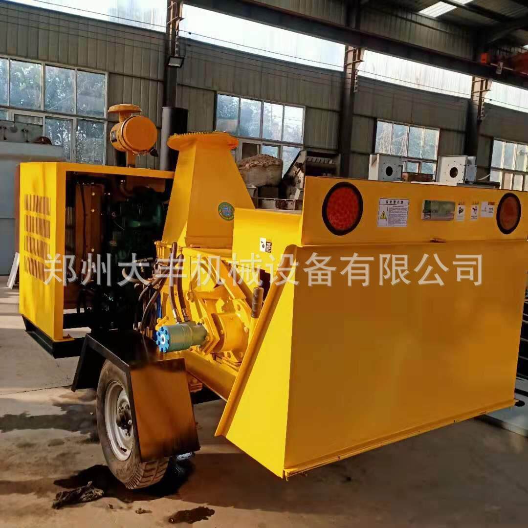 移动树枝粉碎机柴油机杂草树木枝条粉碎机价格打碎木渣园林碎枝机