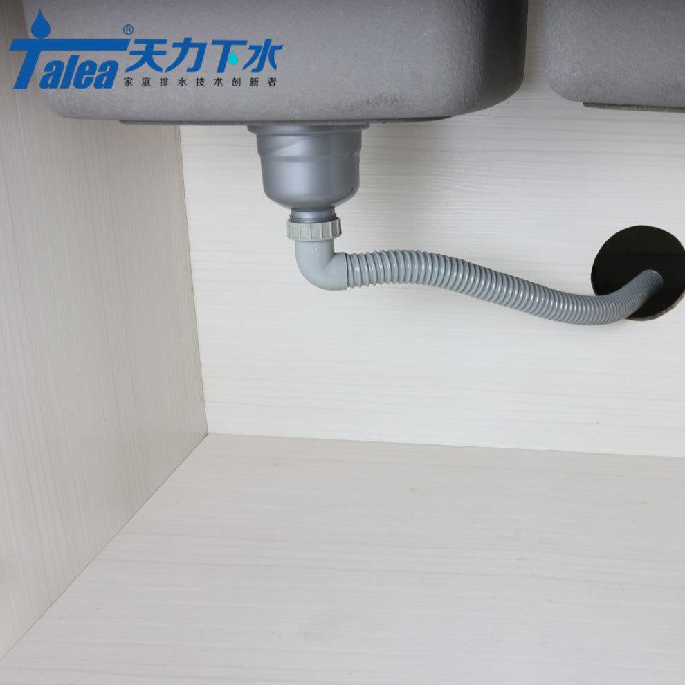 新款直销厨房管 洗菜盆排水管 垃圾处理器出水管 钢丝软管GA003