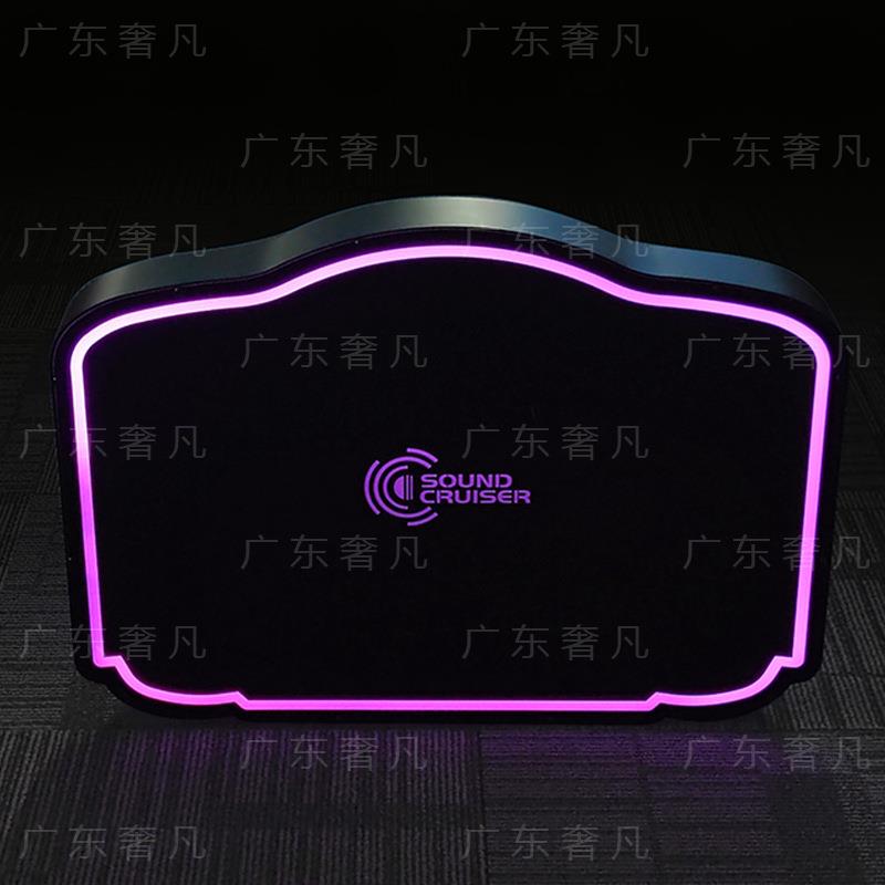 跨境LED七彩发光手举牌方形屏幕发光牌酒吧KTV气氛道具牌广告牌