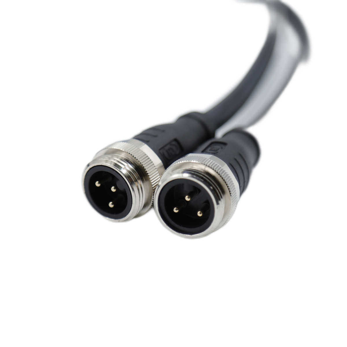 八分之七7/8工业电源连接器 3/4/5Pin 公母直头成型式带线接头插