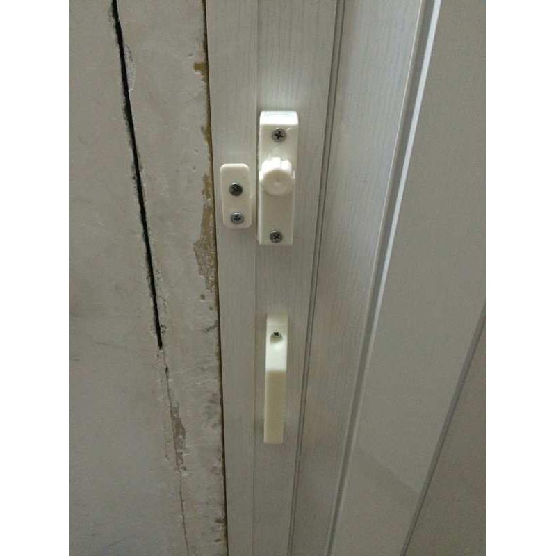 PVC室内推拉门折叠移门商铺门浴室厕所门卫生间门隐私专用钩锁