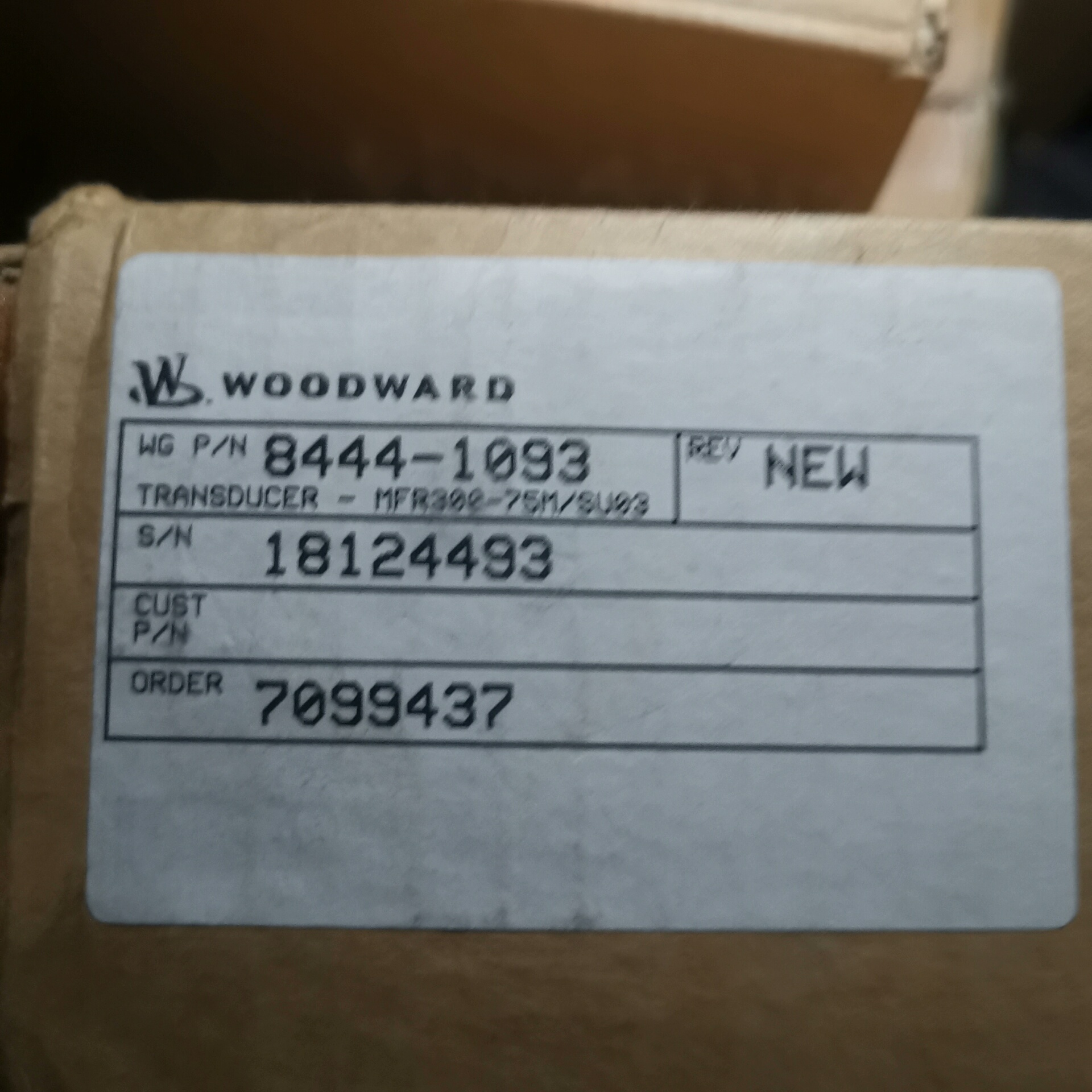 8444-1093 MFR300-75M/SU03全新原装W