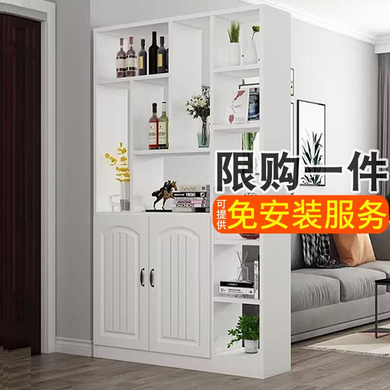 玄关柜现代轻奢高档家用正对门口屏风隔断客厅简约入户门鞋柜一体