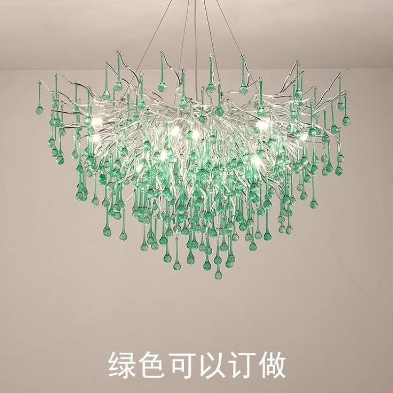 服装店灯吊灯超亮树枝网红售楼水晶创意店铺商用院美甲店
