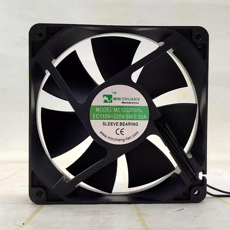 节能轴流风机ME12025SHL 12CM EC110V~220V 适用新飞冰柜散热风扇