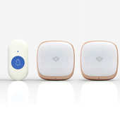 门铃呼叫按键一b220闪光防水数码 门铃交流器一拖音乐无线家用 新款