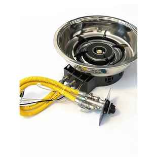 商用液化气火锅炉子下沉式煤气灶火锅店专用嵌入式燃气灶带防爆管