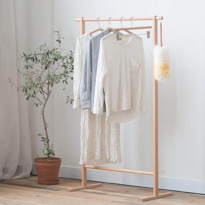 实木卧室落地挂衣架省空间次净衣架室内收纳衣帽架服装店衣服架子