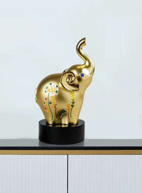 招财象摆件创意轻奢家居饰品现代客厅酒柜博古架工艺品装饰品