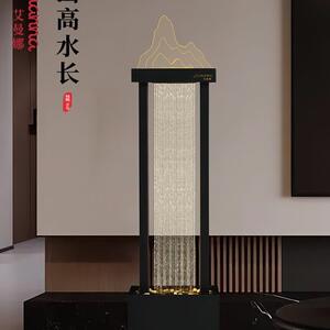 流水摆件现代简约循环水客厅喷泉雨帘装饰乔迁送礼开业办公室