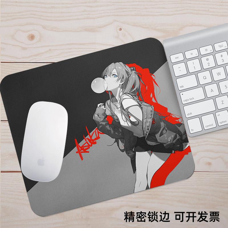 EVA滑鼠垫明日香周边初号机日系小号动漫卡通橡胶电脑滑鼠塑胶垫