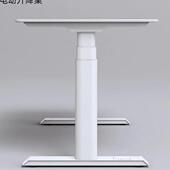 电升降桌腿支矮茶几款 隐藏双电机动三节5书桌电脑桌高配圆椭立架