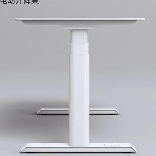 电升降桌腿支矮茶几款隐藏双电机动三节5书桌电脑桌高配圆椭立架