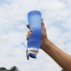 硅胶水杯便携折叠杯子软，耐高温夏季旅行带学生，户外运动水壶随手杯