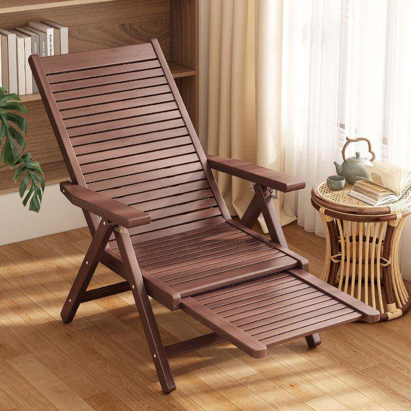 可折叠懒人躺椅夏季户外竹躺椅家用客厅阳台老人午休可坐可躺休闲