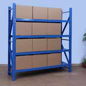 超宇厂家中型仓储货架家用置物架多层可调节铁架子库房展示架