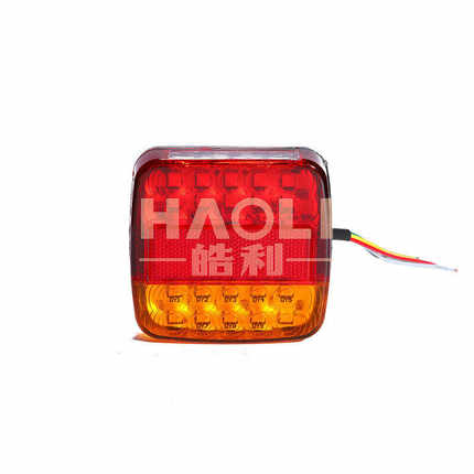 LED尾灯高寿命卡车货车尾灯 LED双色方灯（红黄灯罩） HL-I-007