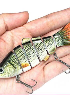 Aorace Fishing wobbler Lifelike 6/7 Segment Swimbait Crankb