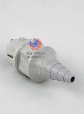 MENNEKES德国灰色TYP10749曼奈柯斯2芯16A工业防水航空插头SCHUKO