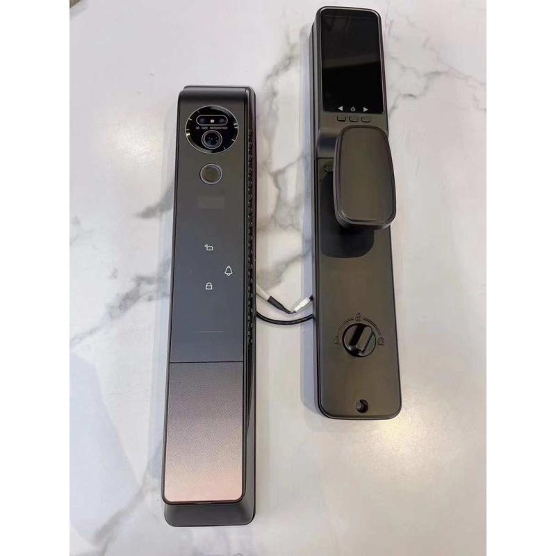 博克佳业全自动人脸识别指纹锁智能猫眼锁防盗门木门指纹锁防盗锁